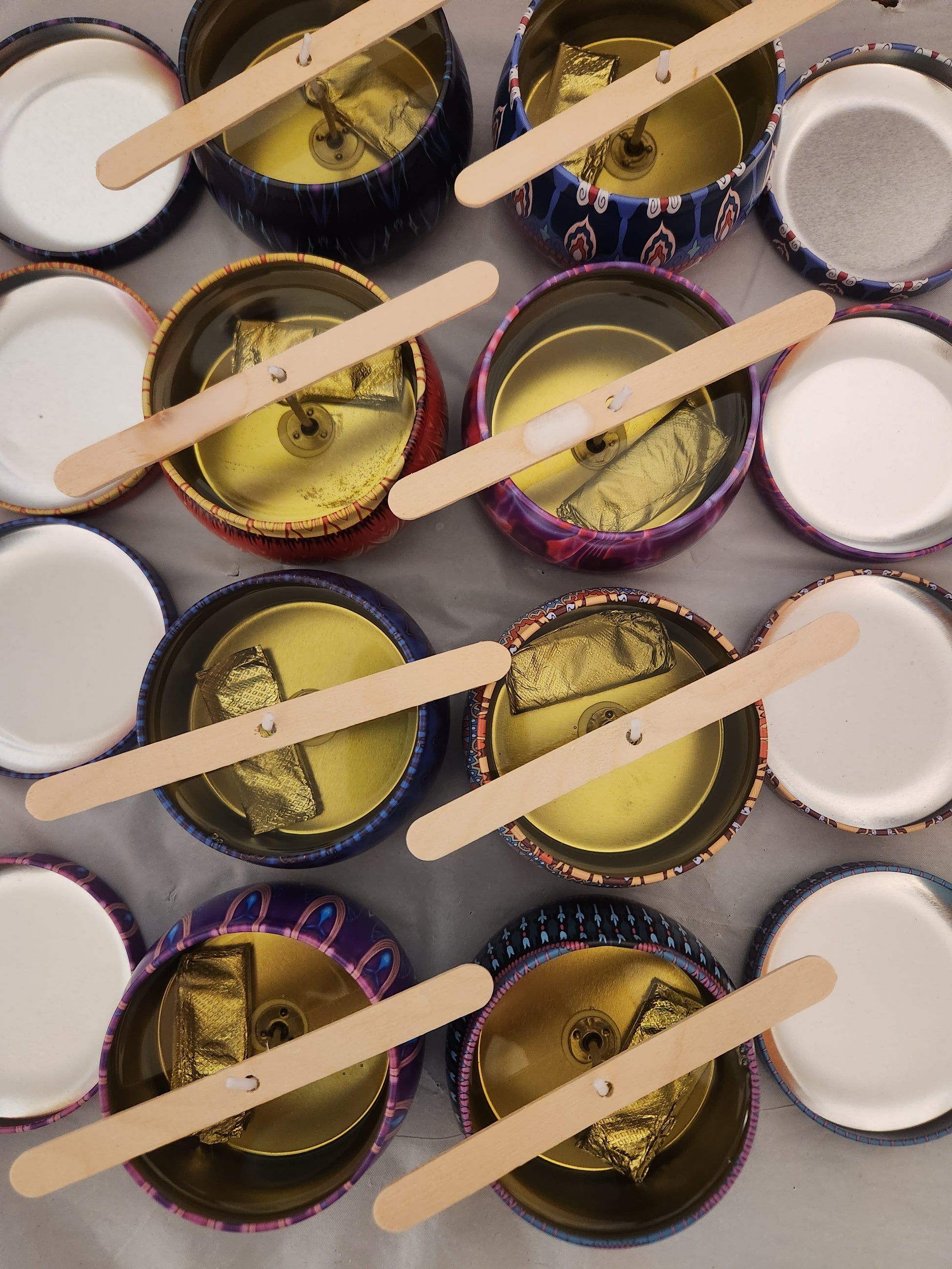 Money Filled Candles